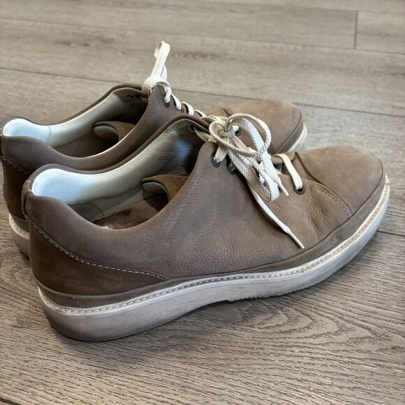 Samuel Hubbard Fast Taupe Nubuck Leather Men's Oxford Shoes M1300-029 Size 10.5 - Picture 4 of 8